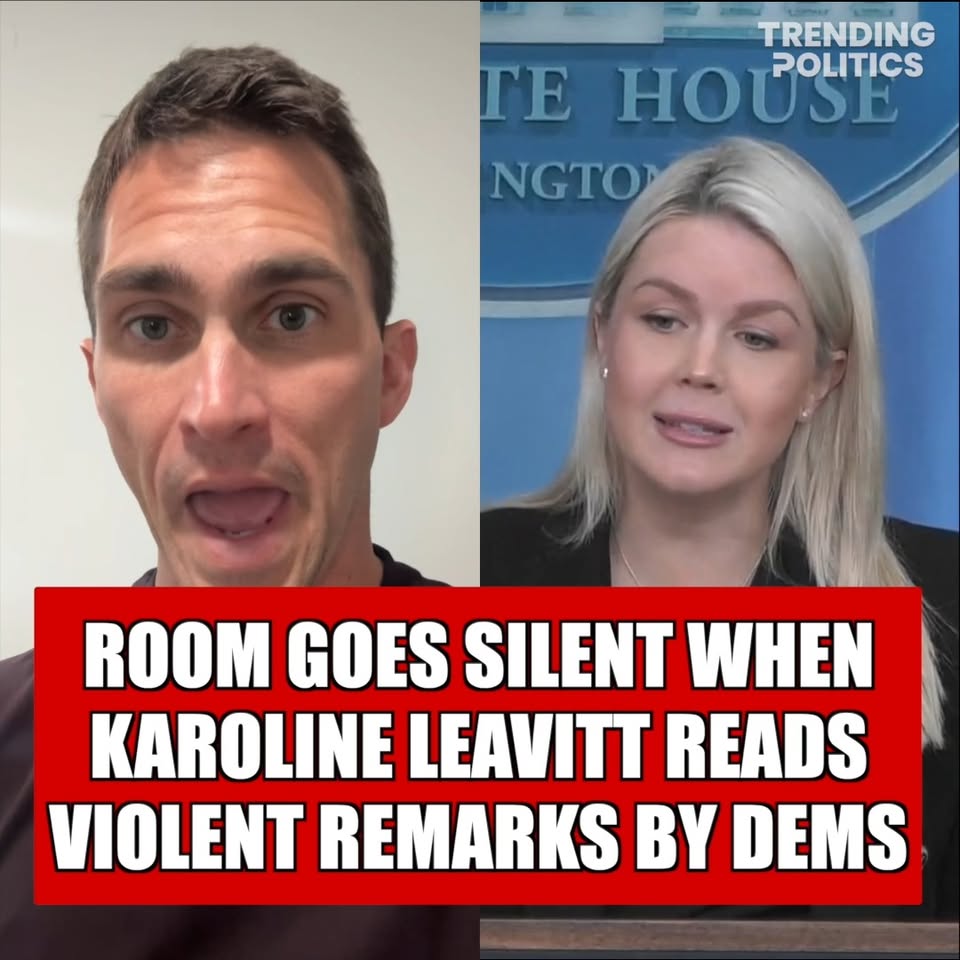 Facebook reel thumbnail about Karoline Leavitt and violent rhetoric