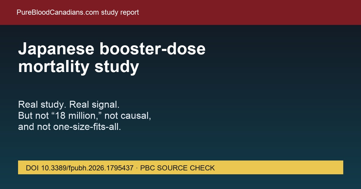 PBC source card about Japanese booster-dose mortality study