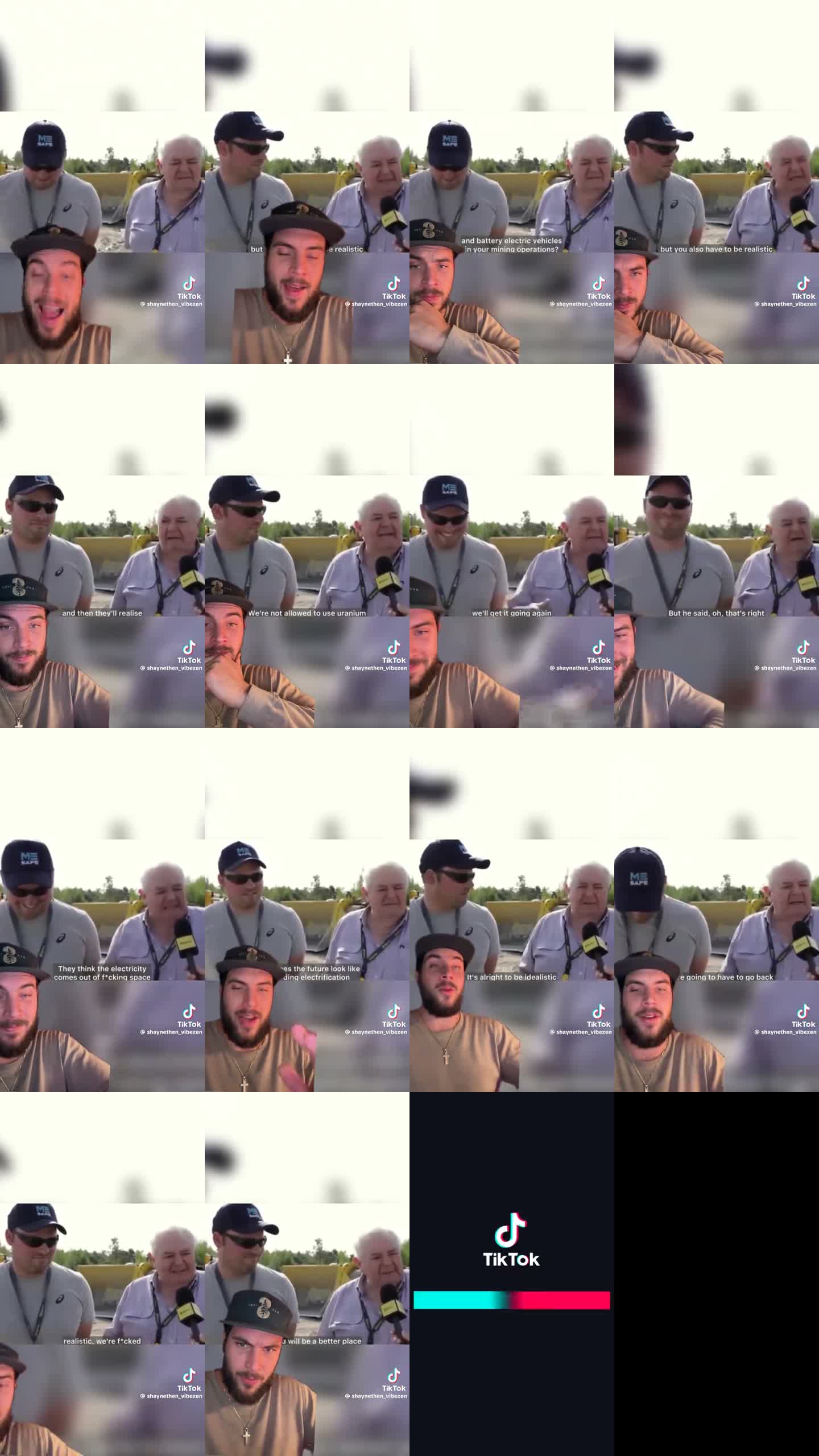 Contact sheet from Common Sense TikTok